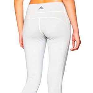 Adidas leggings, white, Small, long tight